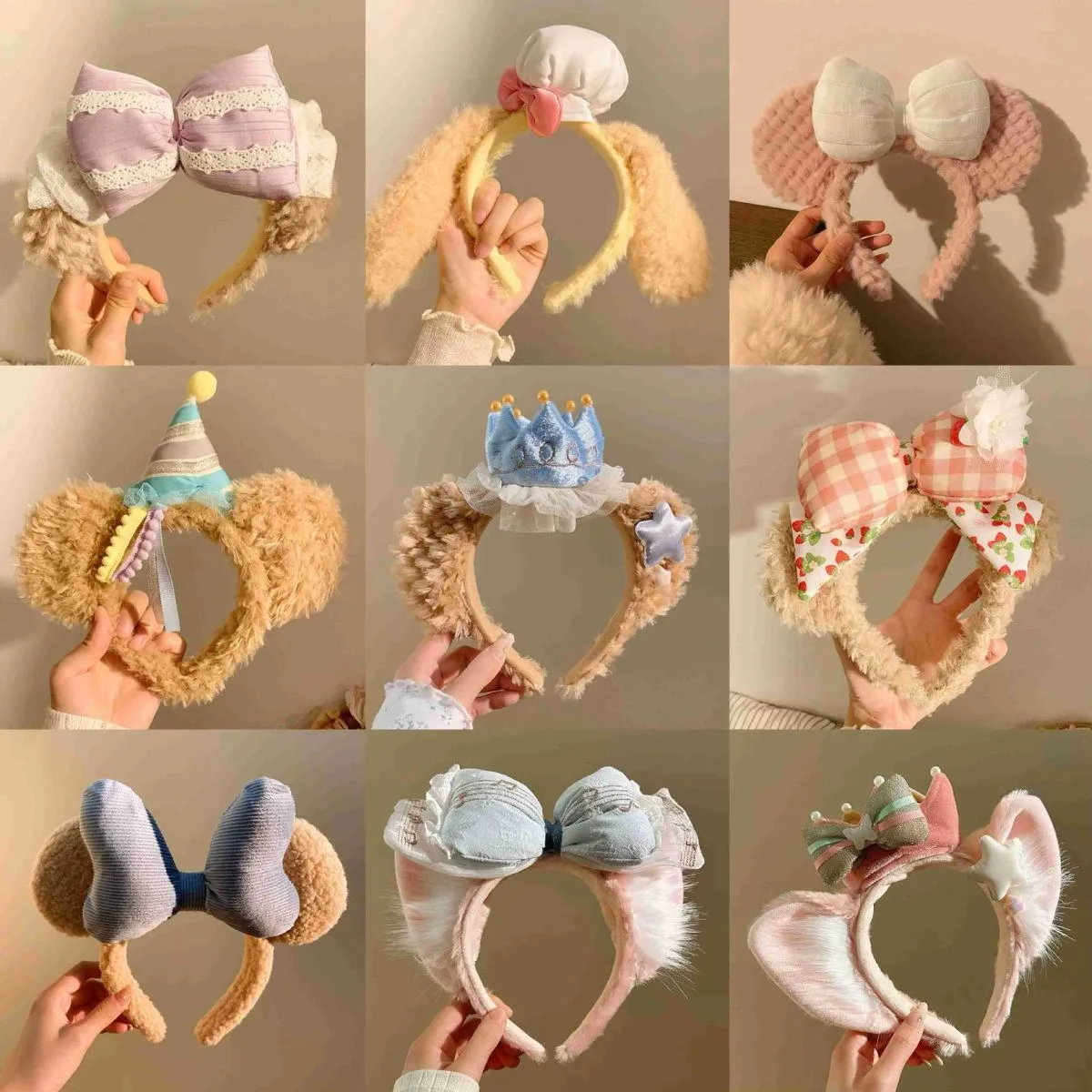 Cute Plush Sailor Hat Headband with Bow – Navy Cap Hair Hoop for Amusement Park & Theme Party, Kawaii Bowknot Headwear for Daily Wear & Photo Prop